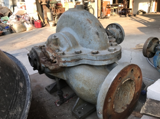 ขายหัวปั้มน้ำแรงเหวี่ยง Split case Peerless pump รุ่น 6AE14 made in USA ขนาดเข้า 8นิ้ว ออก 6นิ้ว สภาพดี พร้อมใช้งาน