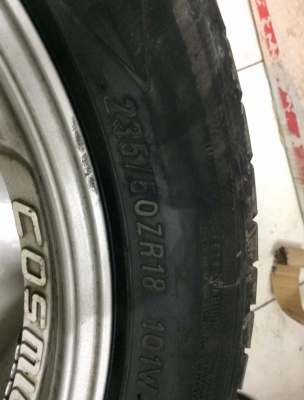 ขายล้อRG2ขอบ18x8ทั้ง4ลูก6/139งาน COSMICไม่ซ่อมไม่ไม่ดุ้งแถมยาง 235/50/18ปี16. สวยๆๆ ยกชุดละ8500฿ สนใ