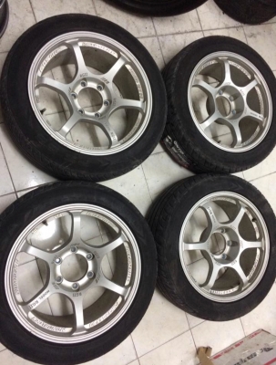 ขายล้อRG2ขอบ18x8ทั้ง4ลูก6/139งาน COSMICไม่ซ่อมไม่ไม่ดุ้งแถมยาง 235/50/18ปี16. สวยๆๆ ยกชุดละ8500฿ สนใ