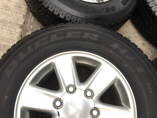 ล้อแม็ก ISUZU D-Max All New ขอบ 16 พร้อมยาง Bridgestone 245-70-16 ปี 12