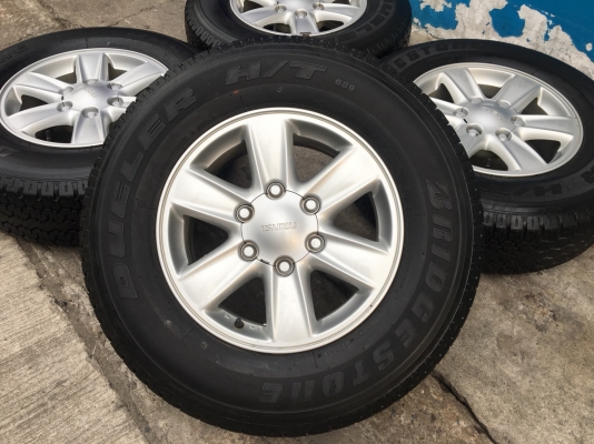 ล้อแม็ก ISUZU D-Max All New ขอบ 16 พร้อมยาง Bridgestone 245-70-16 ปี 12