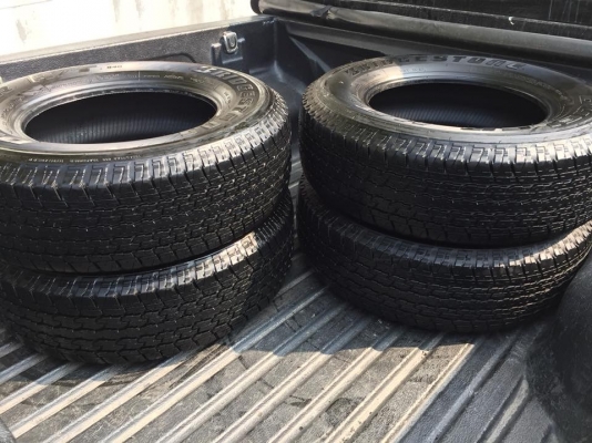 ยาง Bridgestone 245 70 16 ปลายปี17 มีให้เลือก3ชุด ดอกเต็ม ไม่มีปะ เนื้อนิ่มๆ ใช้ยาว ราคาไม่แพง ยาง Bridgestone 245 70 16 ปลายปี17 มีให้เลือก3ชุด ดอกเต็ม ไม่มีปะ เนื้อนิ่มๆ ใช้ยาว ราคาไม่แพง