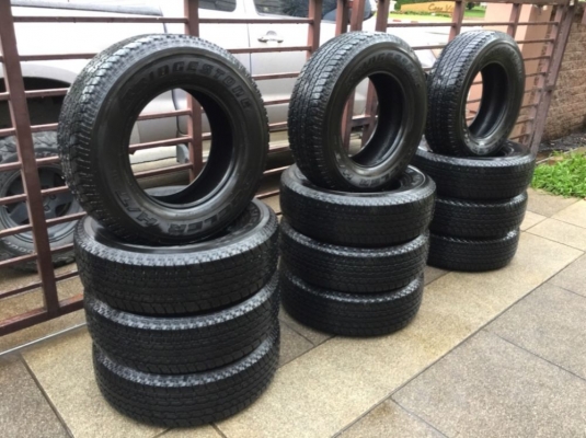 ยาง Bridgestone 245 70 16 ปลายปี17 มีให้เลือก3ชุด ดอกเต็ม ไม่มีปะ เนื้อนิ่มๆ ใช้ยาว ราคาไม่แพง ยาง Bridgestone 245 70 16 ปลายปี17 มีให้เลือก3ชุด ดอกเต็ม ไม่มีปะ เนื้อนิ่มๆ ใช้ยาว ราคาไม่แพง