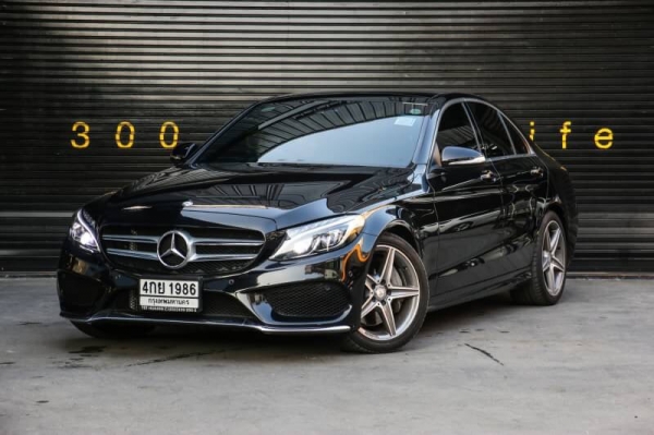ขาย MERCEDES-BENZ C300 BLUETEC HYBRIDS AMG DYNAMIC W205 ปี 2015 สีดำ (SUPER BLACK)