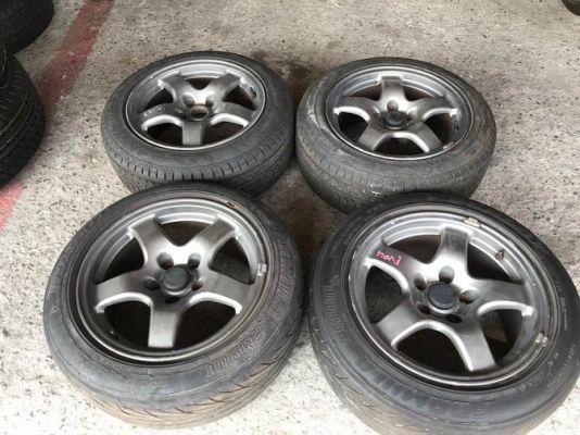 ขายแม็ก skyline gtr  ขอบ 16x8 et30  สภาพเก่าญี่ปุ่น