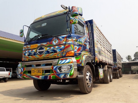 HINO Victor 344 แรง ปี 59 ไมล์หลักหมื่น เดิมๆ พร้อมใช้งาน ยางดี  พร้อมใช้งาน