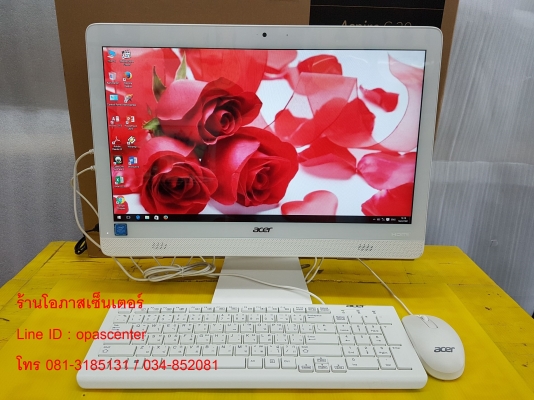คอมพ์ All in one ACER Aspire C20-720 จอ 19.5 นิ้ว สภาพใหม่ มีประกันศูนย์ถึง 2/6/2020