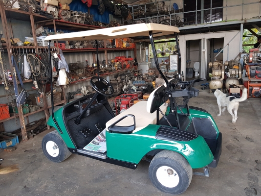 รถก๊อบ2ที่นั่ง EZ-GO เครื่องยนต์เบนซิล เก่าญี่ปุ่น มีอินวอย พร้อมใช้