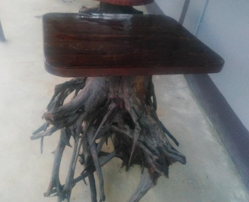 ขายโต๊ะขารากไม้