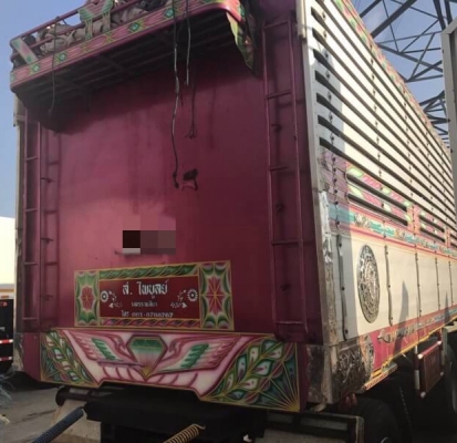 ขาย ISUZU 360 พ่วงแม่ลูก กระบะเนียมคอกเกษตรดั๊ม รถปี 56 มี 2 พ่วง