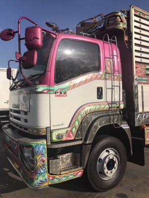 ขาย ISUZU 360 พ่วงแม่ลูก กระบะเนียมคอกเกษตรดั๊ม รถปี 56 มี 2 พ่วง