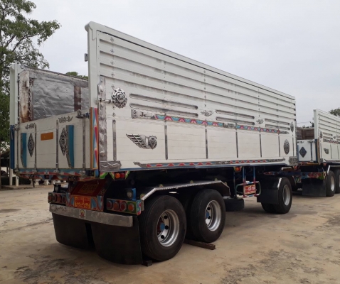 ขาย ISUZU 360 พ่วงแม่ลูก กระบะเนียมคอกเกษตรดั๊ม รถปี 56 มี 2 พ่วง