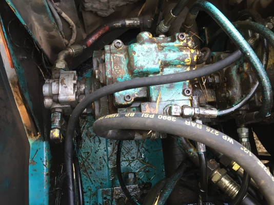 Kobelco sk120-3 ไฟฟ้าตัด