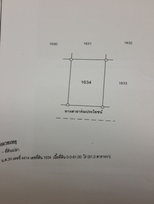 ขายที่ดินเปล่าขนาดเล็กเหมาแก่การสร้างบ้านมีตั้งแต่ 81 ตารางวา
