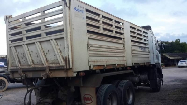 ขาย ISUZU 360 พ่วงแม่ลูก กระบะเหล็กสามมิตร  รถปี 57