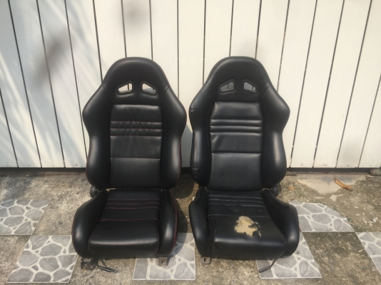 ขายเบาะหนังซิ่ง หุ้มมาใหม่  สภาพ90 มีขาด1ตัว  พร้อมขาทุกรุ่น