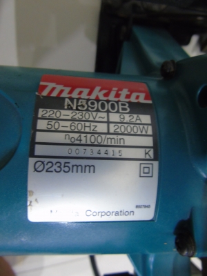 เลื่อยวงเดือน Makita ของแท้ 9 นิ้ว รุ่น N5900B สภาพใหม่ พร้อมใช้งาน เลื่อยวงเดือน Makita ของแท้ 9 นิ้ว รุ่น N5900B สภาพใหม่ พร้อมใช้งาน
