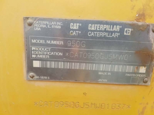 ขาย 1,450,000 บาท CATTERPILAR 950G ทำงาน 16,xxx ชม เครื่องดี เกียร์ดี  ระบบพร้อมใช้ ยางสวย เอกสารชื้อขาย รถอยู่ อยุธยา  090-772-3710 090-772-3708