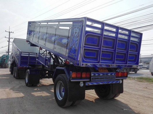 ISUZU เครื่อง 300 แรง ปี 53 กระบะดัมพ์มิเนียมแม่ลูก 2 เพลา พร้อมใช้งาน