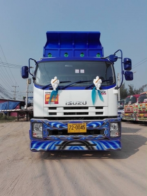 ISUZU เครื่อง 300 แรง ปี 53 กระบะดัมพ์มิเนียมแม่ลูก 2 เพลา พร้อมใช้งาน