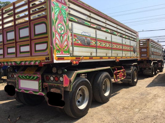 Isuzu 360 แรง ปี 53 แม่ลูกดัมพ์มิเนียมอู่สหกิจ ลูก 3 เพลาแท้ น้ำหนักบรรทุก 28.8 ตัน ทะเบียนพร้อม