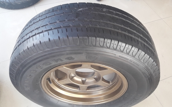 ล้อใหม่TE37 ขอบ16 6รู พร้อมยาง265/70/16 ปี16  4 ล้อ