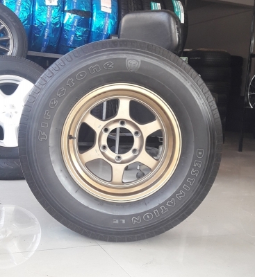 ล้อใหม่TE37 ขอบ16 6รู พร้อมยาง265/70/16 ปี16  4 ล้อ