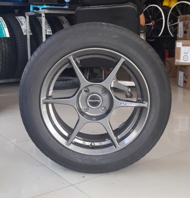 ล้อP1 ขอบ15 4รู100 ยาง185/60/15 4 ล้อ ล้อP1 ขอบ15 4รู100 ยาง185/60/15 4 ล้อ