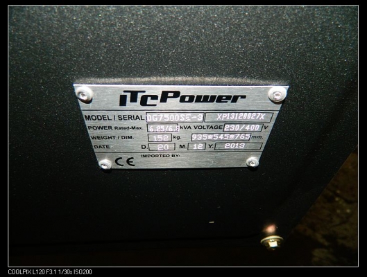 เครื่องปั่นไฟ 6.9 kva 3 เฟส มีสินค้าพร้อมส่ง รับประกัน 1ปี