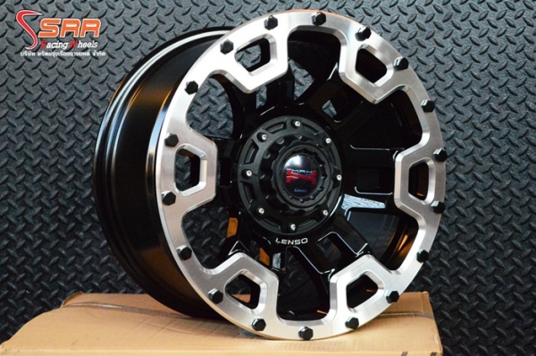 ล้อแม็กซ์ LENSO MAX-X08 ขอบ17 นิ้ว สีดำขอบเงา