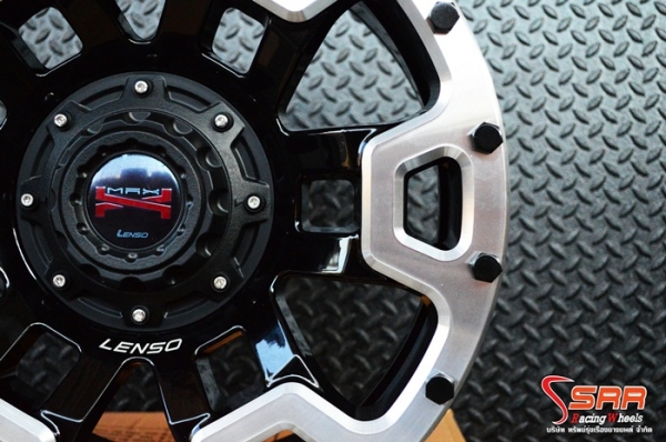 ล้อแม็กซ์ LENSO MAX-X08 ขอบ17 นิ้ว สีดำขอบเงา