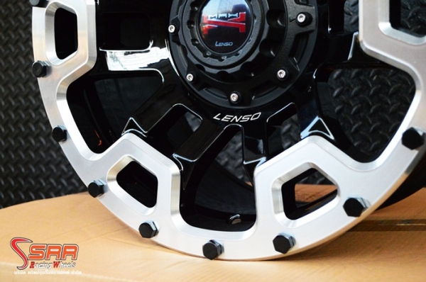 ล้อแม็กซ์ LENSO MAX-X08 ขอบ17 นิ้ว สีดำขอบเงา