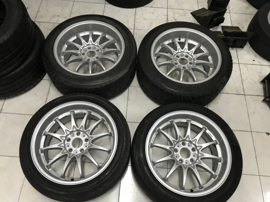 ขายล้อCE28ขอบ18หน้า8หลัง9นิ้ว. ไม่ซ่อม มีดุ้งอ่อนๆมองไม่เห็น ยางหน้า225/45/18ปี14ยางหลัง255/45/17ปี1