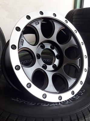 ขายล้อแม็กใหม่ xj01 17"&times;9" et20 6รู139.7 สีดำขอบเงา งาน yachiyoda