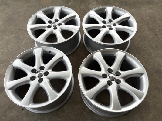 ขายล้อแม็ก toyota wish 17"&times;7" et45 5รู100 ส่งทำสีเงินมาใหม่