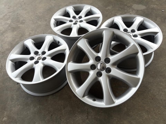 ขายล้อแม็ก toyota wish 17"&times;7" et45 5รู100 ส่งทำสีเงินมาใหม่