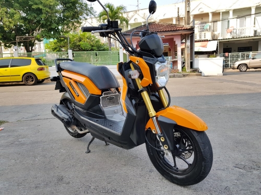 Zoomer x 2014 วิ่งน้อย สีส้มสด รถบ้านแท้ มือเดียว