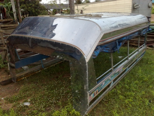 ขายหลังคาแสตนเลส พร้อมเบาะ ใส่ 4 ล้อใหญ่