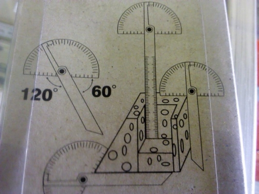 ชุดวัดมุมวัดองศา บรรทัดวัดมุมเป็นสแตนเลส ปรับองศาได้ วัดได้หลายอย่าง