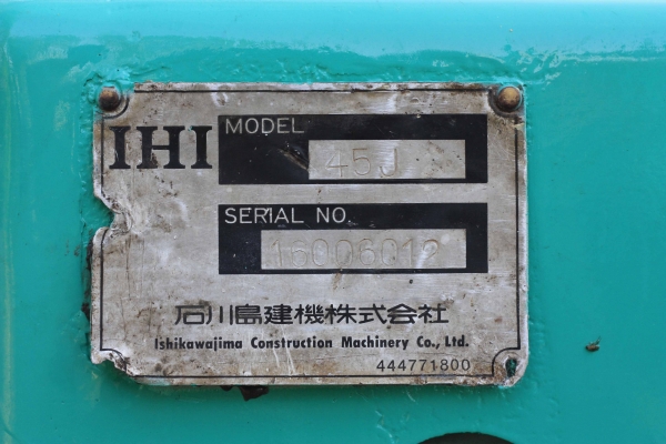 ขายแม็กโค IHI 45j  เทียบเท่า( PC45 )เก่านอกแท้ๆ สภาพดี รถพร้อมใช้งาน 086-775-7900