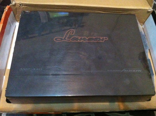 ขายPOWER AMP 4 CHANNEL  ยี่ห้อ  LANZAR  รุ่น AMP-440 MAX POWER 4000W  (ของใหม่)
