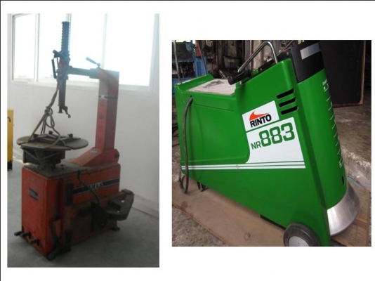 ขาย-เครื่องถอดยาง SICAM พร้อมเครื่องตั้งศูนย์ล้อแบบจี้ล้อ RINTO (ของใหม่)