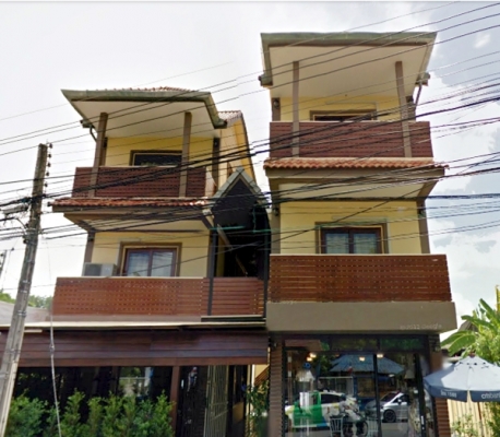 ขาย หรือ เช้า ตึงแถว 4x12 ม. 3 ชั้น ถนน วัวลาย เชียงใหม่ ด้วยเนื่อที่ รวม 91 ตารางวา