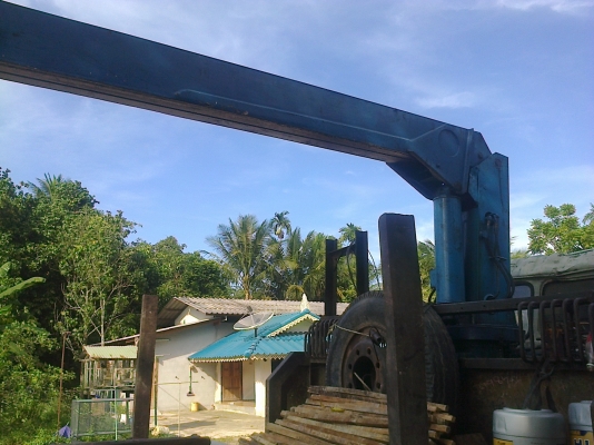 10ล้อหางปลาทุกแบคโฮติดเครน4ตันHINO FM176 เครื่องEH700 วางหัวเก๋งสิงห์ฯ