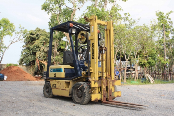 ขายฟอร์คลิฟต์ โคมัตสุ KOMATSU FG14-15 เสาสูง 3 เมตร ยกได้ 1 ตัน รถเก่าญี่ปุ่น 086-775-7900