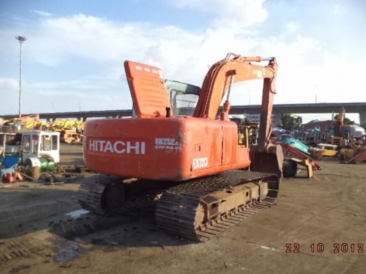 ขายด่วน HITACHI EX120-3 เก่านอกยังไม่เคยใช้งานในไทย  สภาพสวย  ใบแทรค 70  ช่วงล่างเต็ม