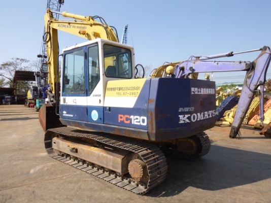 ขายด่วน Komatsu PC120-5  อาร์มพิเศษ เก่าญี่ปุ่นสภาพสวย  ยังไม่เคยใช้งานในไทย