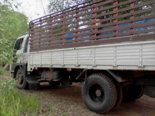 HINO FF 195 HP HO7D ปี 39 กระบะคอกเหล็กคอกไม้ความยาว 5.50 เมตรสภาพสวย ช่วงล่างใหญ่ยาง 9.00 ขอบ 20 สภาพดี เครื่องแห้งดีไม่มีเยิ้ม ภายในเก๋งคอนโซลสวยครบพร้อม แอร์เย็น พวงมาลัยเพาเวอร์ เบรคทริ๊ปฟี้ครบ ช่วงล่างคัชซีใหญ่สวยไม่มีบวม เอกสารทะเบียนภาษีครบเต็มไม่ม