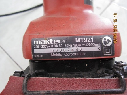 เครื่องขัดกระดาษทรายMaktec MT921 สภาพใหม่ ราคาถูก