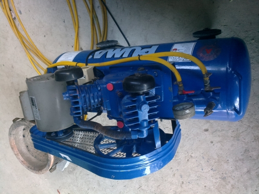 ปั๊มลมPUMA1/2HP2สูบ พร้อมสาย+หัว+สายอ่อน สภาพใหม่